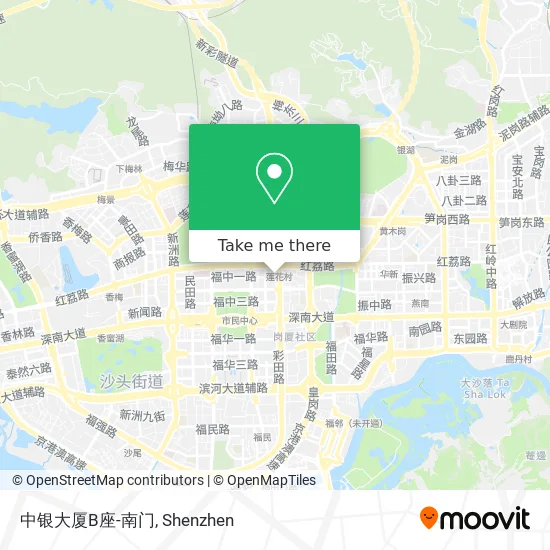 中银大厦B座-南门 map