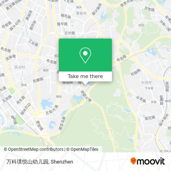 万科璞悦山幼儿园 map