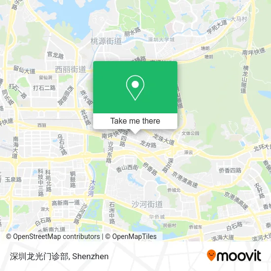 深圳龙光门诊部 map
