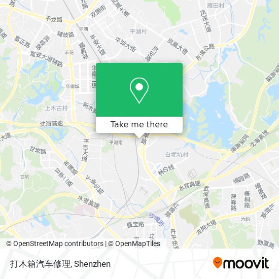 打木箱汽车修理 map