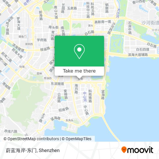 蔚蓝海岸-东门 map