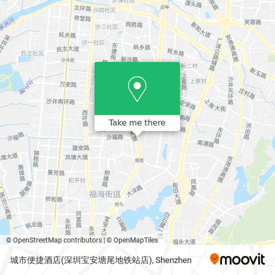 城市便捷酒店(深圳宝安塘尾地铁站店) map