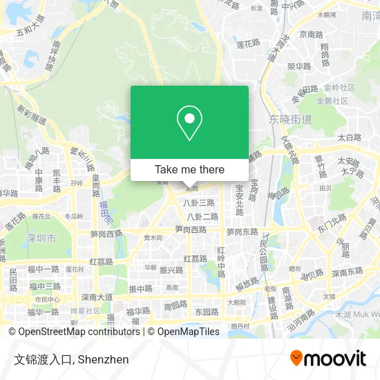 文锦渡入口 map