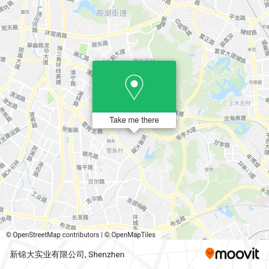 新锦大实业有限公司 map