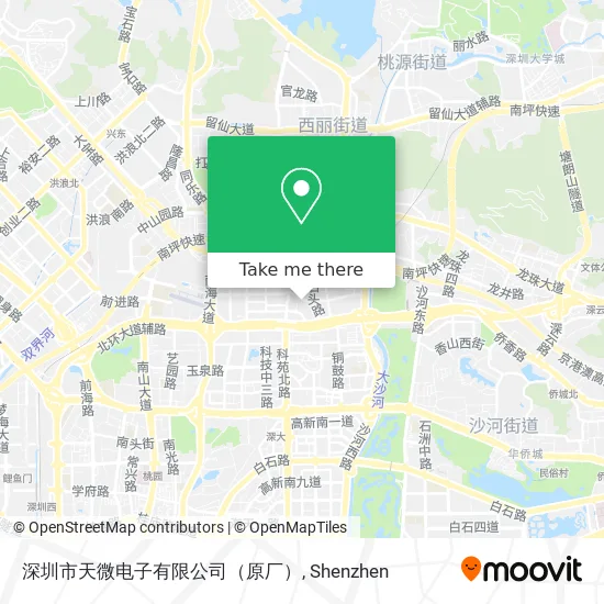 深圳市天微电子有限公司（原厂） map