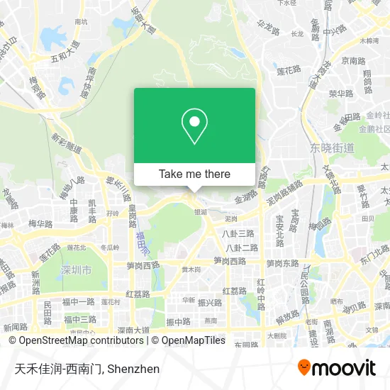 天禾佳润-西南门 map