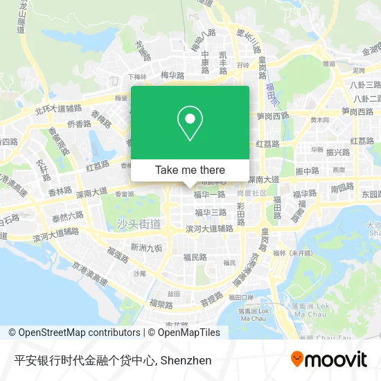 平安银行时代金融个贷中心 map