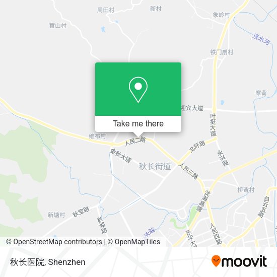 秋长医院 map