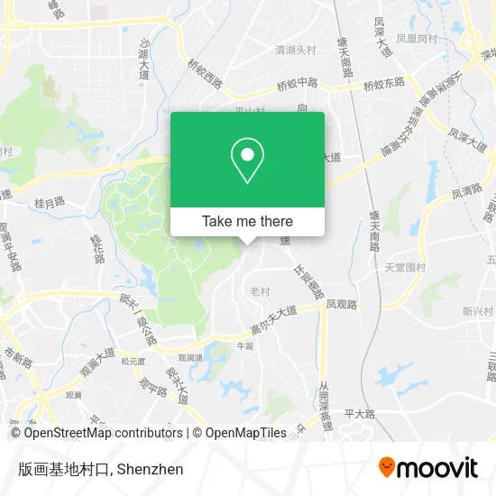 版画基地村口 map