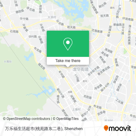 万乐福生活超市(桃苑路东二巷) map