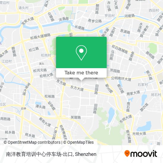 南洋教育培训中心停车场-出口 map