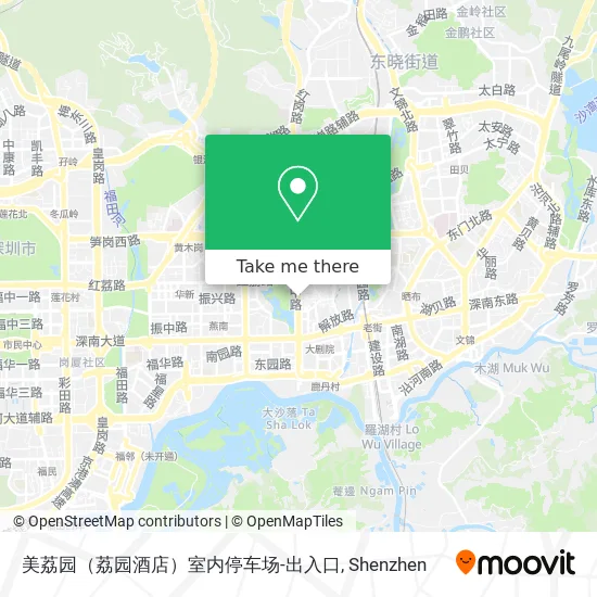美荔园（荔园酒店）室内停车场-出入口 map