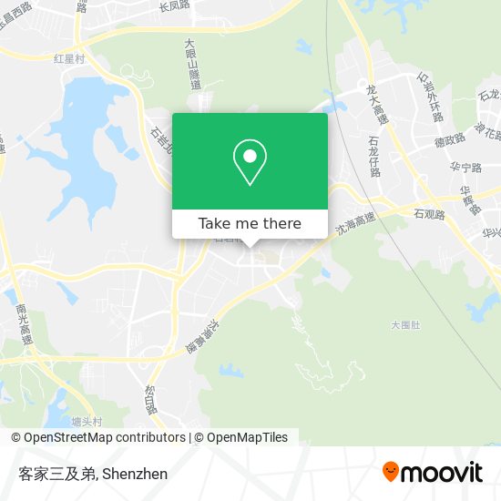 客家三及弟 map