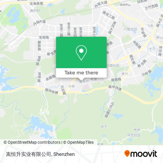 嵩恒升实业有限公司 map