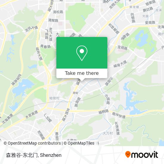 森雅谷-东北门 map