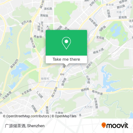 广源烟茶酒 map