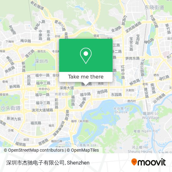 深圳市杰驰电子有限公司 map