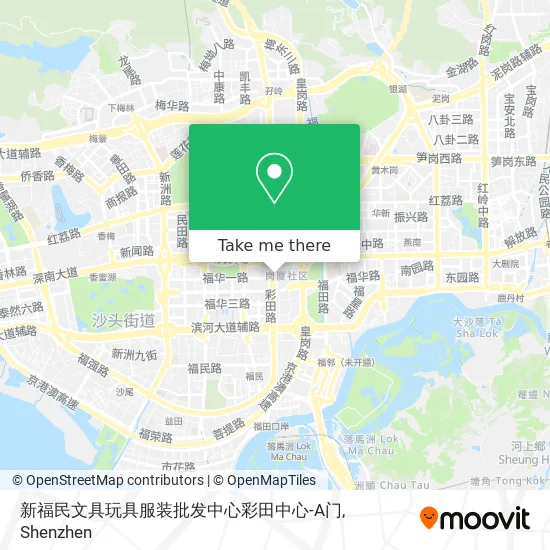 新福民文具玩具服装批发中心彩田中心-A门 map