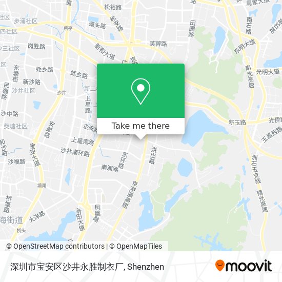 深圳市宝安区沙井永胜制衣厂 map