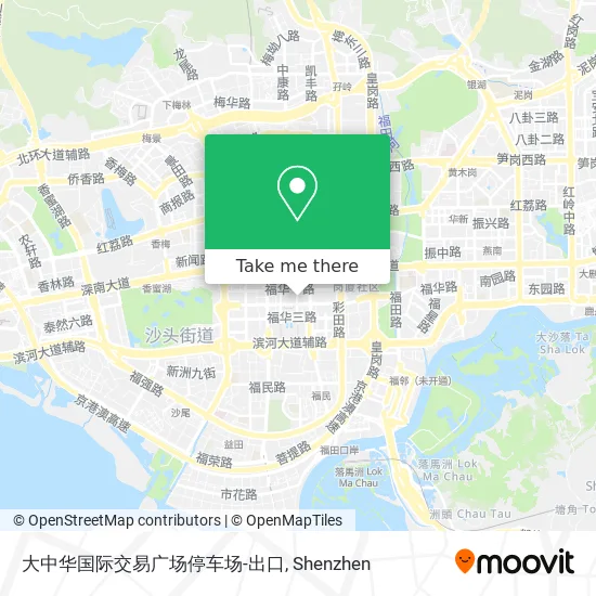大中华国际交易广场停车场-出口 map