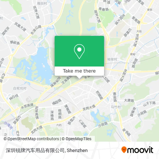 深圳锐牌汽车用品有限公司 map