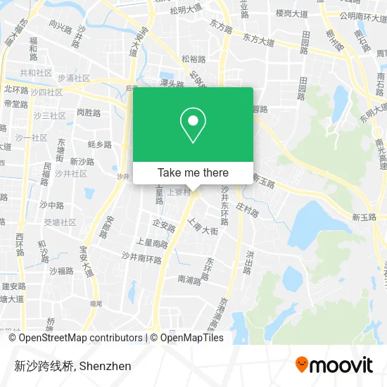 新沙跨线桥 map