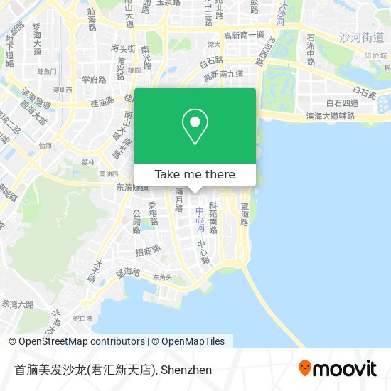 首脑美发沙龙(君汇新天店) map