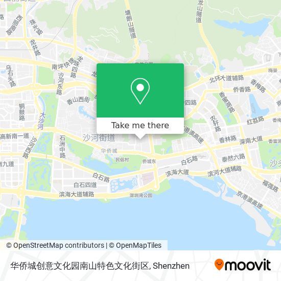 华侨城创意文化园南山特色文化街区 map
