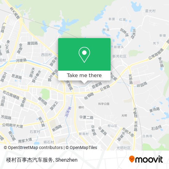 楼村百事杰汽车服务 map