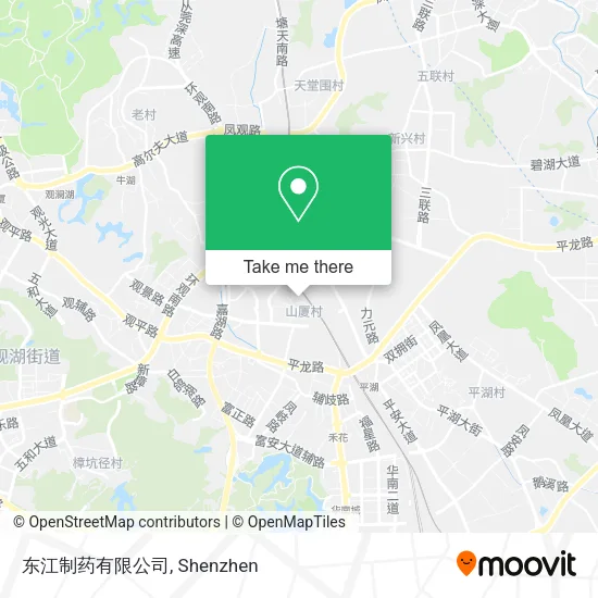 东江制药有限公司 map