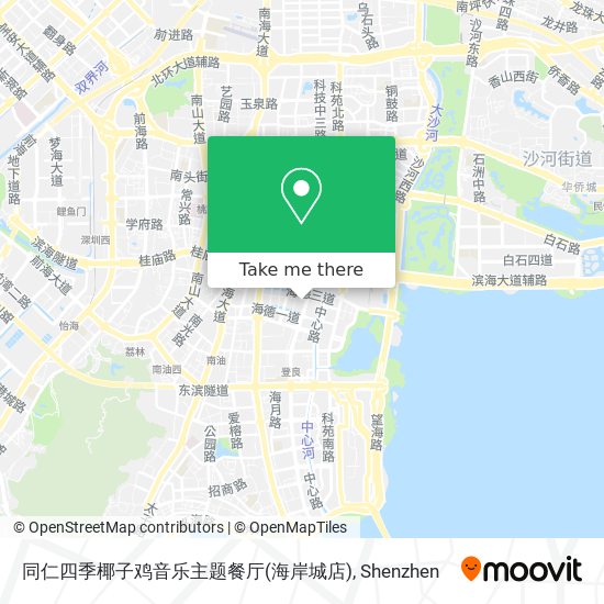 同仁四季椰子鸡音乐主题餐厅(海岸城店) map