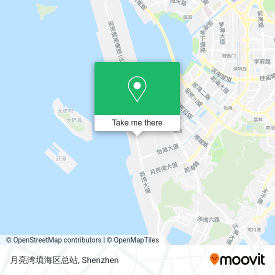 月亮湾填海区总站 map