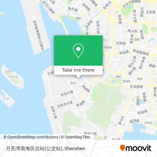 月亮湾填海区总站(公交站) map