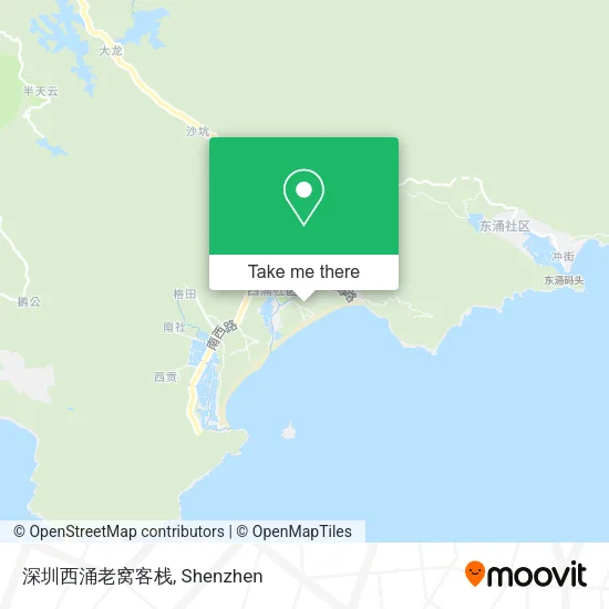 深圳西涌老窝客栈 map