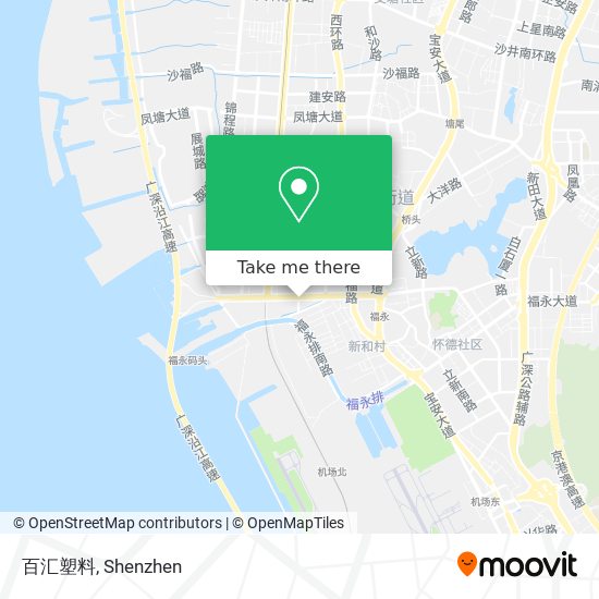 百汇塑料 map