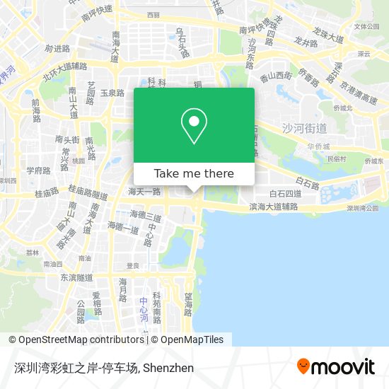 深圳湾彩虹之岸-停车场 map