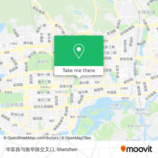华富路与振华路交叉口 map