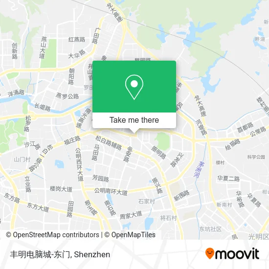 丰明电脑城-东门 map