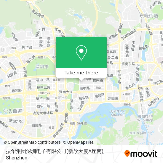 振华集团深圳电子有限公司(新欣大厦A座南) map