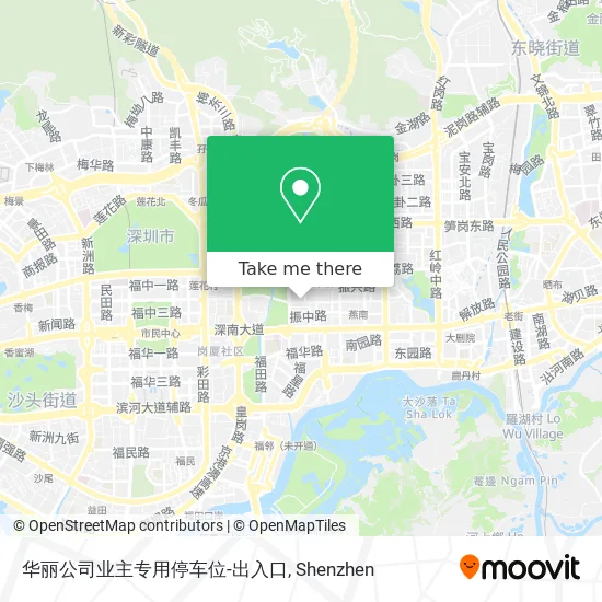 华丽公司业主专用停车位-出入口 map