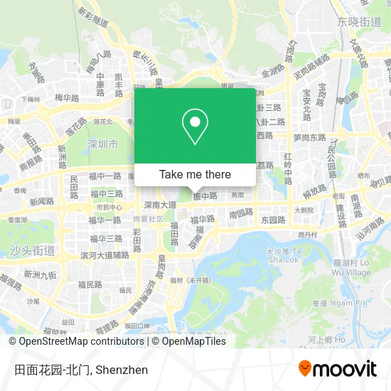 田面花园-北门 map
