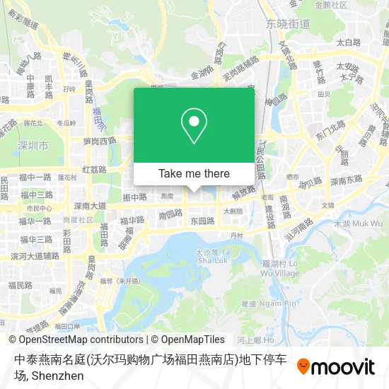 中泰燕南名庭(沃尔玛购物广场福田燕南店)地下停车场 map