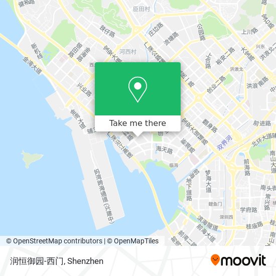 润恒御园-西门 map