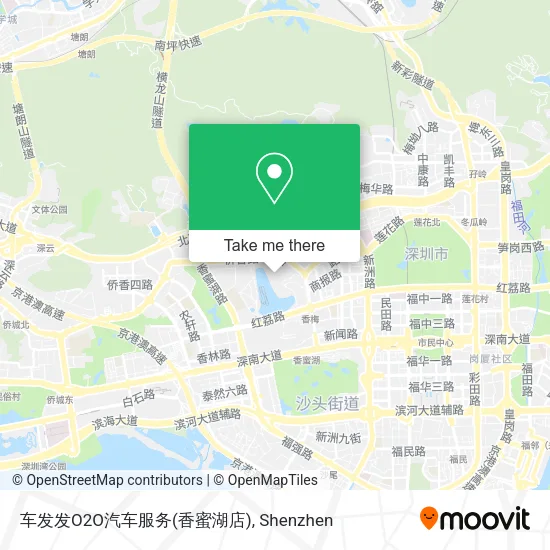 车发发O2O汽车服务(香蜜湖店) map