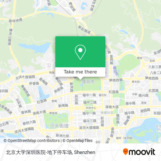 北京大学深圳医院-地下停车场 map