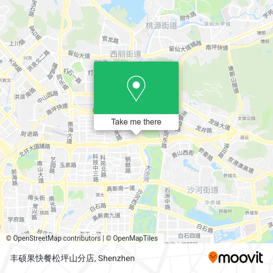 丰硕果快餐松坪山分店 map