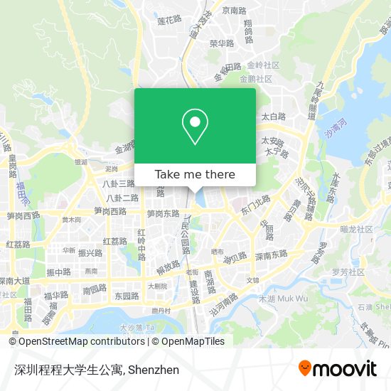 深圳程程大学生公寓 map