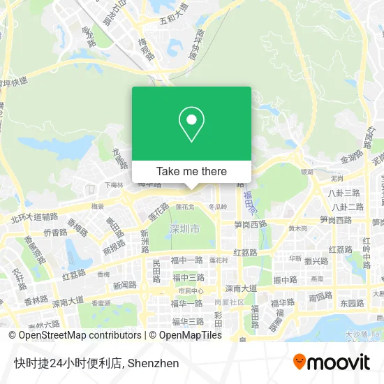 快时捷24小时便利店 map