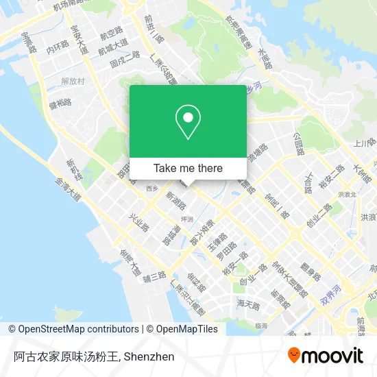 阿古农家原味汤粉王 map