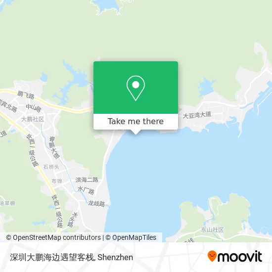 深圳大鹏海边遇望客栈 map